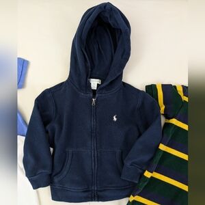 Navy Ralph Lauren Zip Hoodie ~ Sz 18 Mo